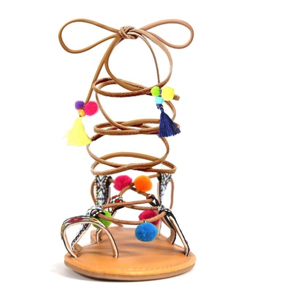 New Pom Pom Sandals by Catherine Malandrino - Picture 2 of 7